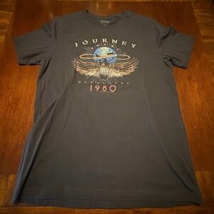 Journey "Departure 1980" Band Tee - American Classics Licensed - Gray - Large